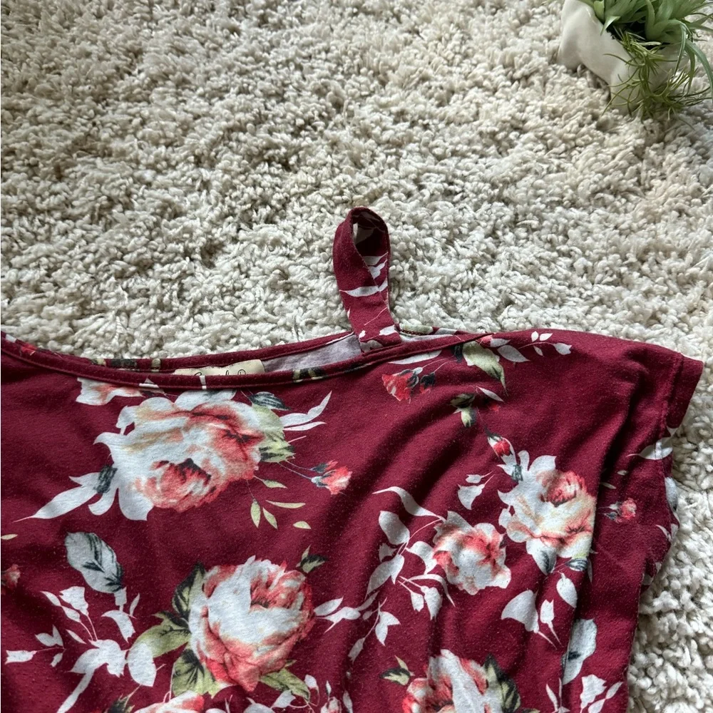 Cyanstyle floral off the shoulder flower cute date night evening summer … - Picture 4 of 4